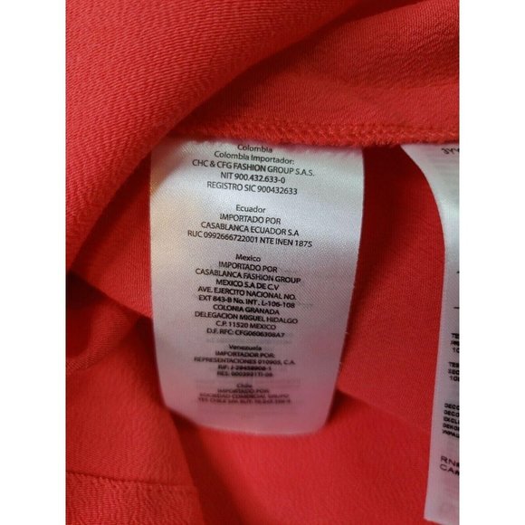 Armani Exchange Women Red Short Sleeve Blouse Top size XS NEW - Picture 6 of 12